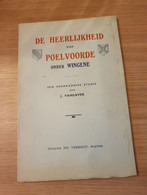 WINGENE De Heerlijkheid Van Poelvoorde Onder Wingene - Wingene