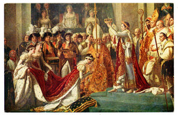 Histoire -- Illustrateur  Peintre  J.L  David  --Le Sacre De Napoléon 1er  --Musée Du Louvre.......carte Colorisée - Geschichte