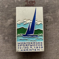 Badge Pin ZN009544 - Sailing (Yachting) Austria Österreich International Wörthersee Sports Week 1939 - Voile