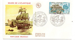 1976 -- FDC --- PORT-LOUIS - Morbihan -- Musée De L'Atlantique  -- Cachet  Port-Louis - 56 - 1970-1979
