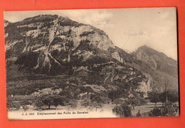 ZBI-08  Emplacement Des Forts De Savatan Au-dessus De Saint-Maurice. Cachet Militaire. Jullien 2699 - Saint-Maurice