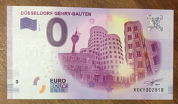 2017 BILLET 0 EURO SOUVENIR ALLEMAGNE DEUTSCHLAND DÜSSELDORF GEHRY-BAUTEN ZERO 0 EURO SCHEIN BANKNOTE PAPER MONEY - [17] Falsos & Especimenes