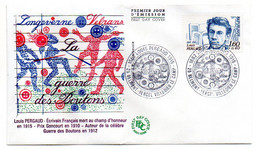 1982--FDC--  Louis Pergaud --La Guerre Des Boutons---cachet  BELMONT VERCEL VILLEDIEU LE CAMP--25 - 1980-1989