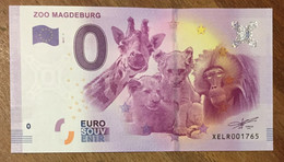 2017 BILLET 0 EURO SOUVENIR ALLEMAGNE DEUTSCHLAND ZOO MAGDEBURG ZERO 0 EURO SCHEIN BANKNOTE PAPER MONEY - [17] Falsi & Campioni