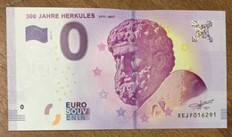 2017 BILLET 0 EURO SOUVENIR ALLEMAGNE DEUTSCHLAND 300 JAHRE HERKULES ZERO 0 EURO SCHEIN BANKNOTE PAPER MONEY - [17] Falsos & Especimenes