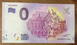 2017 BILLET 0 EURO SOUVENIR ALLEMAGNE DEUTSCHLAND BREMEN ZERO 0 EURO SCHEIN BANKNOTE PAPER MONEY - [17] Falsi & Campioni