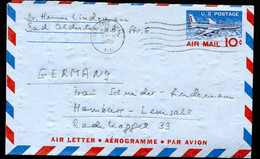 UC32a PSE Aerogramme Used CHARLOTTE AMALIE VI To Germany 1959 Cat. $5.00 - 1941-60