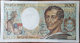 Billet 200 Francs Montesquieu 1987 FRANCE  H.051 - 200 F 1981-1994 ''Montesquieu''