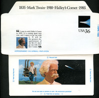 MARK TWAIN USA UC60 PSE Aerogramme MintF 1985 - Writers
