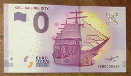 2017 BILLET 0 EURO SOUVENIR ALLEMAGNE DEUTSCHLAND KIEL. SAILING. CITY. ZERO 0 EURO SCHEIN BANKNOTE PAPER MONEY - [17] Fakes & Specimens