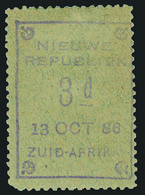 * New Republic - Lot No.929 - Nieuwe Republiek (1886-1887)