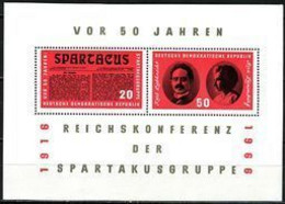 DDR - Mi Block 25 = 1154 / 1155 - ** Postfrisch (A) - 20-50Pf          Spartarkusgruppe - Blocs