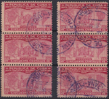 1928-152 CUBA REPUBLICA 1928 50c Ed.231. SEXTA CONFERENCIA CATEDRAL DE LA HABANA BLOCK 6. - Used Stamps