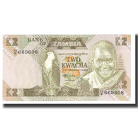 Billet, Zambie, 2 Kwacha, KM:24a, NEUF - Zambia