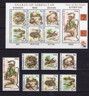 Gibraltar - Snakes - Animals - Reptiles  -  MNH** Del.7 - Unclassified