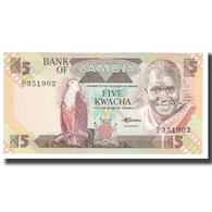 Billet, Zambie, 5 Kwacha, KM:25d, NEUF - Zambia