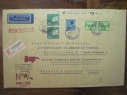 Nederland 1931 Luchtpost Gondangdia Hollande Gravenhage Reco Cover Java Indonesia Weltevreden Air Mail - Covers & Documents