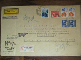 Nederland 1931 Luchtpost Gondangdia Hollande Gravenhage Reco Cover Java Indonesia Weltevreden Air Mail - Lettres & Documents