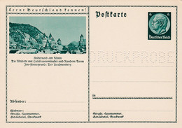 Carte Entier Postal Ganzsache Postkarte Druckprobe - Enteros Postales