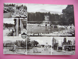 Waldstrandbad Großschönau: Gaststätte, Auskleideräume, Sprungturm, Gondelteich, Zeltplatz, Blick Zur Lausche - 1980 Used - Grossschönau (Sachsen)