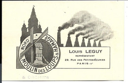 ORCHIES - USINE De FAIENCE FAIENCERIE Du MOULIN Des LOUPS & HAMAGE - Louis LEGUY Représentant - Orchies