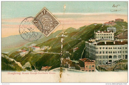 TIMBRE  1/2 C. - Légende; "CHINE IMPERIALE" - Chine - Hongkong - **Mount Gough-Nothern Slope  - Sur CPA PRECURSEUR - Briefe U. Dokumente