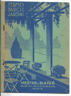 Catalogue Fermes Parcs Et Jardins Mestre Et Blatgé (vers 1940) Outillage - Matériel Et Accessoires