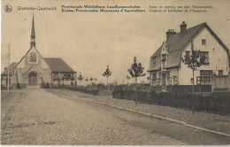 Wetteren-Quatrecht  -  Provinciale Landbouwhuishoudschool.  -   Kapel En Woning Van Den Almoezenier  -  1930  Wondelgem. - Wetteren