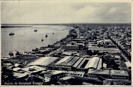 ECUADOR , T.P. CIRCULADA ,  ADELGAZAMIENTO AL DORSO , PUERTO DE GUAYAQUIL - Equateur