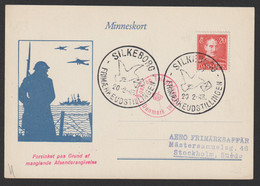 Denmark 1943 Stamp Exhibition Silkeborg With Delayed Rubber Stamp - Covers & Documents
