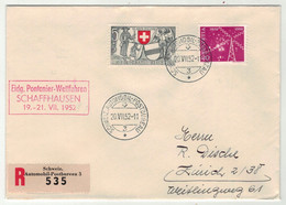 Suisse // Schweiz // 1950-1959 //  Lettre Avec  Cachet Schaffhausen Eidg.Pontonier-Wettfahren (A590) - Briefe U. Dokumente
