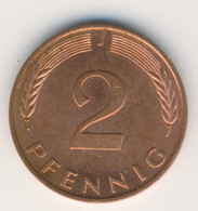 BRD 1995 J: 2 Pfennig, KM 106a - 2 Pfennig
