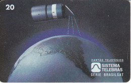 TARJETA DE BRASIL DE UN SATELITE (SATELLITE) - Espace