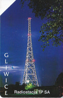 TARJETA DE POLONIA DE UNA ANTENA DE TELECOMUNICACIONES (SATELLITE) GLIWICE - Espacio