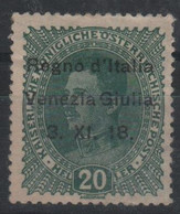 1918 Francobolli D'Austria Venezia Giulia MLH - Vénétie Julienne