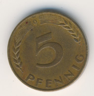 BRD 1967 D: 5 Pfennig, KM 107 - 5 Pfennig