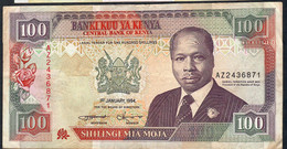KENYA P27f 100 SHILLINGS 1994 #AZ   Signature 11   VF    NO P.h. - Kenia
