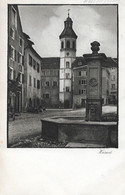 MAIENFELD → Dorfplatz Mit Kirche Und Dorfbrunnen Anno 1919 - Maienfeld