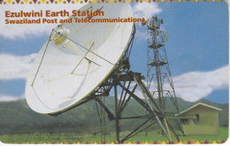 TARJETA DE SWAZILAND DE UNA ANTENA DE TELECOMUNICACIONES (SATELLITE-SATELITE) - Space