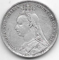 *great Britain 1 Shilling  1892  Km 774     Vf   Catalog Val 30$ - I. 1 Shilling