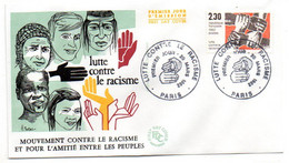 1982 -- FDC --Lutte Contre Le Racisme --cachet  PARIS - 75 - 1980-1989