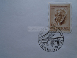 D174239 College Of Papa 400 Years 1981 Hungary  Stamp Bartók Béla Composer-Special Postmark Sonderstempel Cachet Spécial - Andere & Zonder Classificatie