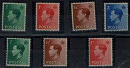 GREAT BRITAIN 1936 KING EDWARD VIII MI No 193-6X+Z MLH VF!! - Unused Stamps