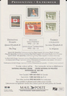 1992 Canada Post Letter Mail Presenting Poste Lettre En Primeur Queen Reine Elizabeth II The Flag Le Drapeau No Adress - Postgeschiedenis