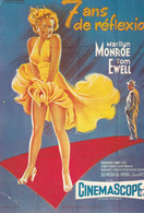 Cpm 10X15 . MARILYN MONROE Sur Affiche Du Film "7 Ans De Réflexion" - Artistas