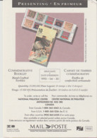 1993 Canada Post Letter Mail Presenting Poste Lettre En Primeur Hand Craft Textiles Etoffes Confection Artisanale - Histoire Postale