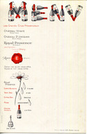 13.BOUCHES DU RHÔNE.ROGNAC.GRANDS CRUS PROVENCAUX EDMOND THERY. - Menus