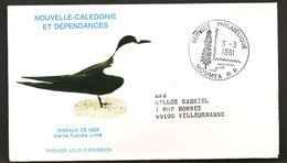 Polynésie 1978 N° 417 O FDC, Premier Jour, Oiseau De Mer, Sterna Fuscata Linné, Sterne Fuligineuse, Hirondelle, Bec Noir - Cartas & Documentos
