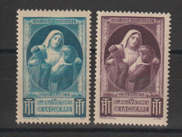 France 1940-44 Timbre De Bienfaisance PTT 23 Et 24 2 Val ** MNH - Autres & Non Classés