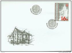 FDC 347 SLOVAQUIE 2005 750 Ans De BANSKA BYSTRICA Armoiries Et Tour Yv 439 Mi 605 - FDC